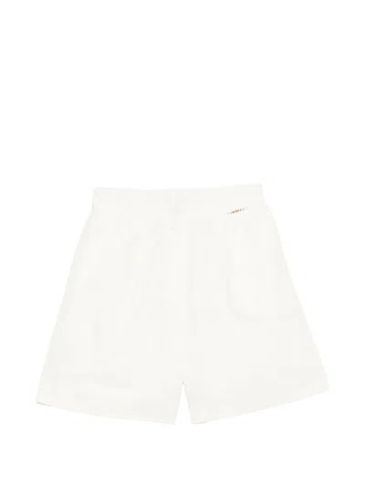 Twinset Kids' Linen Bermuda In White