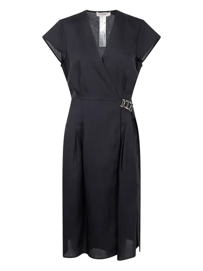 TWINSET LINEN-BLEND DRESS