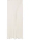 Twinset Linen Maxi Skirt In Neutrals