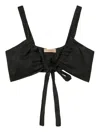 Twinset Linen Top In Black