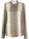 Twinset Woman Shirt Sage Green Size 10 Viscose In Neutrals
