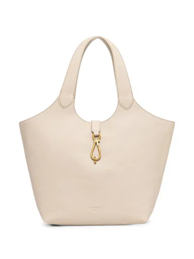 Twinset Lobster-claw Fastening Tote Bag In Neutral