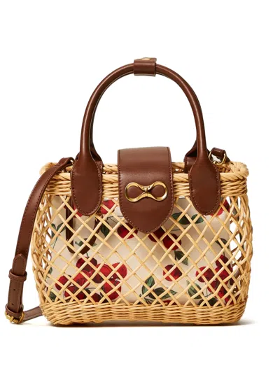 Twinset Logo-appliqué Tote Bag In Nude