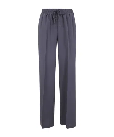 Twinset Logo-appliqué Trousers In Blue