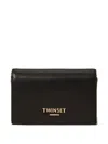 Twinset Logo-appliqué Wallet In Black