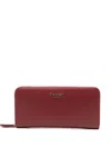 Twinset Logo-appliqué Wallet In Red