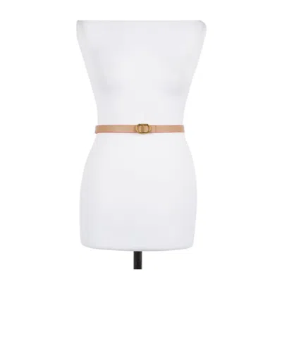 Twinset Logo Belt In White