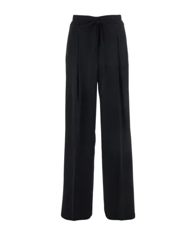 Twinset Logo Casual Pants In Black
