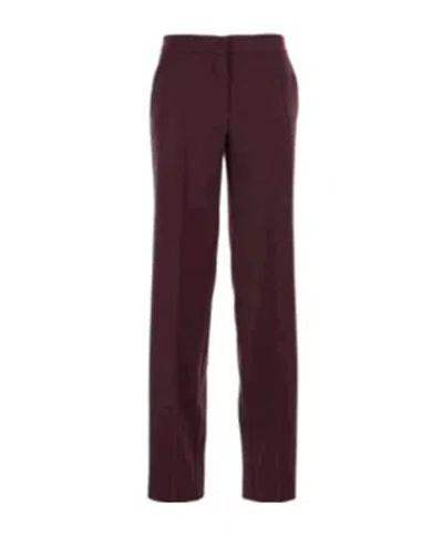 Twinset Logo Casual Pants In Brown