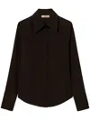 Twinset Logo-charm Shirt In Brown