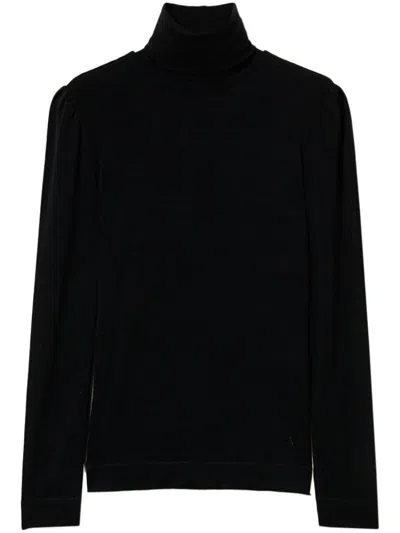 Twinset Logo-charm T-shirt In Black