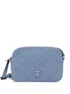 Twinset Logo Cross Body Bag In Blau