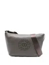 Twinset Logo-cut Shoulder Bag In Gray