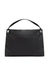 Twinset Logo-debossed Tote Bag In Black