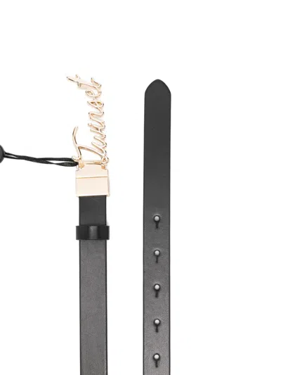 Twinset Logo-detail Belt In Gray