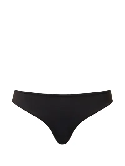 Twinset Logo-detail Bikini Bottoms In Black