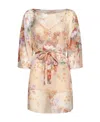 Twinset Logo Dress In Nude