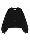 Twinset Logo-embellished Sweatshirt In Black