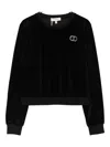 Twinset Logo-embellished Sweatshirt In Black
