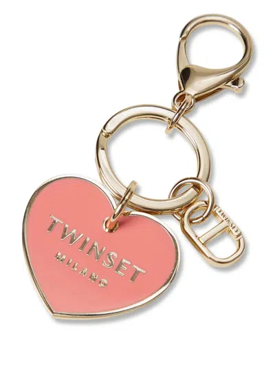 Twinset Logo-embossed Keychain In Gold