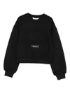 Twinset Logo-embossed Sweatshirt In Black