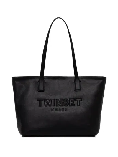 Twinset Logo-embossed Tote Bag