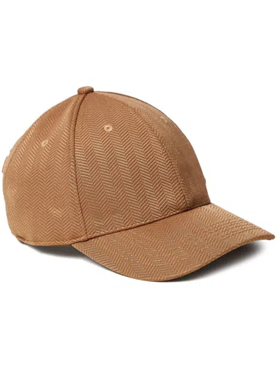 Twinset Logo-embroidered Cap In Brown