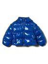 Twinset Logo-embroidered Puffer Jacket In Blue