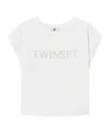 Twinset Logo-embroidered T-shirt In White