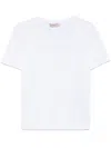 Twinset Twin-set White Cotton Jersey With Embroidery In White