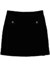 Twinset Logo-engraved Mini Skirt In Black