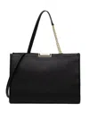Twinset Logo-engraved Tote Bag In Black