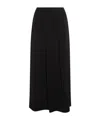 Twinset Twin-set Flowing Black Maxi Skirt In Black