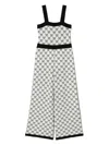 Twinset Logo-intarsia Jumpsuit In White