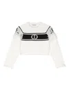 Twinset Logo-intarsia Sweater In White