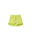 Twinset Logo-lettering Shorts In Green