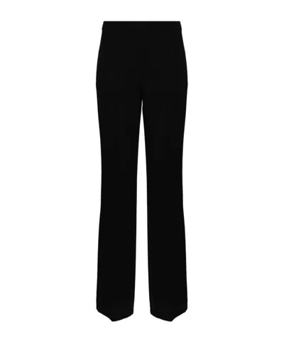 Twinset Logo Logo Pleated Casual Pants In Black