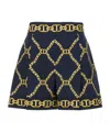 Twinset Twin Set Chain Print Shorts In Black