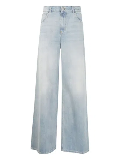 TWINSET LOGO-PATCH JEANS
