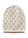 Twinset Logo-pattern Beanie In Neutral