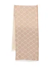 Twinset Logo-pattern Scarf In Neutral