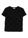 Twinset Logo-pattern T-shirt In Black