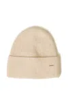Twinset Logo-plaqe Beanie Hat In Neutral