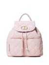 Twinset Logo-plaque Backpack In 00714 Rosa Parisienne