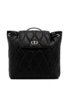 Twinset Logo-plaque Backpack In Black
