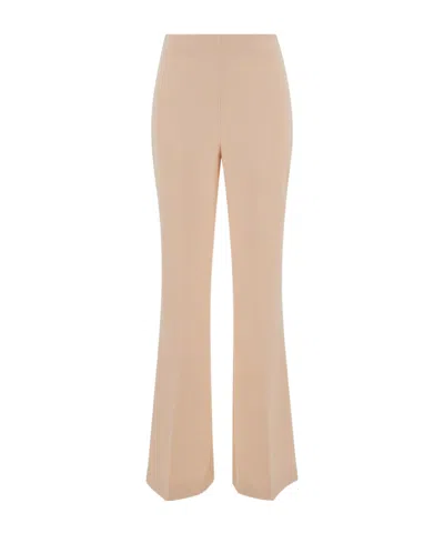 TWINSET TWINSET LOGO PLAQUE FLARED TROUSERS