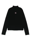 Twinset Logo-plaque Jumper In Black