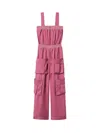Twinset Logo-plaque Jumpsuit In Pink