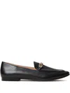 Twinset Logo-plaque Loafers In Black
