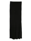 Twinset Twin-set Flowing Black Maxi Skirt In Black